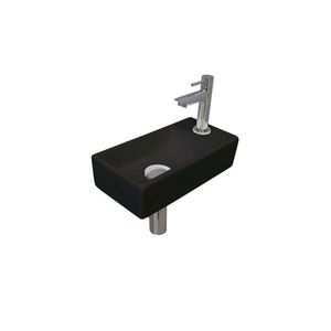 INK Versus Fonteinpack Porselein re Mat zwart/chroom 36x18