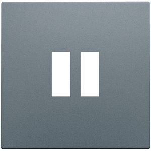 Afwerkingsset dubbele USB-A-lader blue grey coated