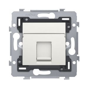Stopcontact 1RJ45-aansl. STP Cat. 5E PoE++ vlak white