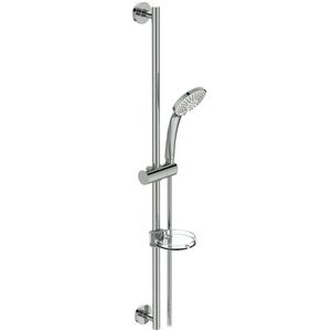 Idealrain M3 glijstangcombinatie 900mm chroom met 3 straalsoorten handdouche 100mm