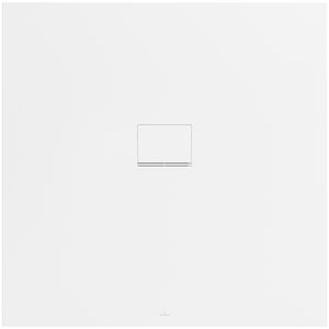 Douchebak Squaro Infinity 1200x1200mm Quaryl met afvoerkap Ston.wit
