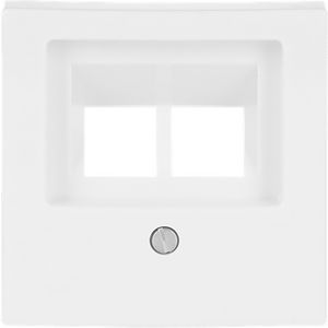 Centraalplaat voor datadoos 2 x RJ45 SI-B-alpin wit