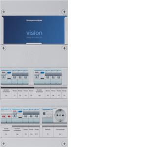 Groepenkast 9-groepenverdeler HS 3xALS 30mA +T+W 1-fase