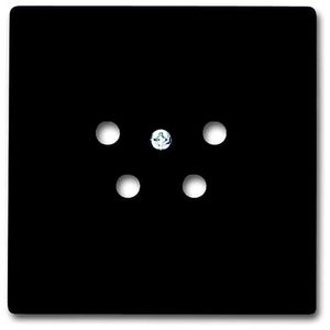 Centraalplaat tel.contactdoos f-matzwart (2767-885-503)