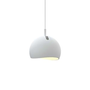 Hanglamp bol Ø12, kantelbaar IP44 snoer 150cm 2700K en dimbaar 12cm mat wit