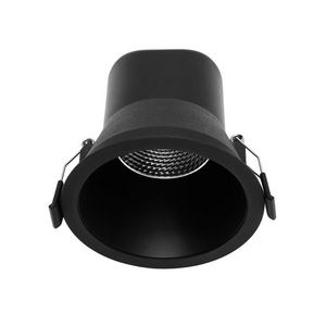 Inbouwspot 6W ø68-73mm 2200K dimbaar zwart