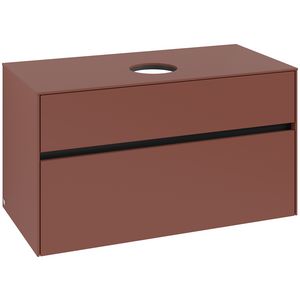 Wastafelonderkast Collaro 1000x548x500mm Wine Red C038B0AH