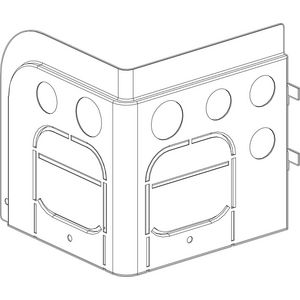 Afdekking rechts onder 11-15kw s/t