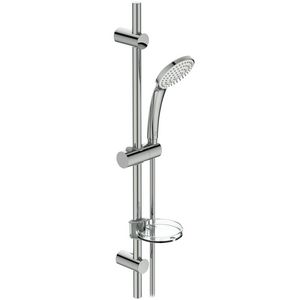 Idealrain M1 glijstangcombinatie 720mm chroom met 1 straalsoort handdouche 100mm