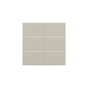 Afwerkingsset voor 6-voudige potentiaalvrije drukknop 24V sand textured