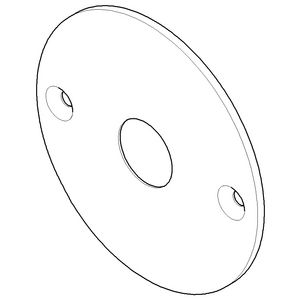 Afdekplaat 123X5,5mm-CH