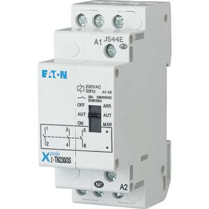 Installatierelais AAN-AUTO-UIT 230V 50Hz 20A 3NO 2TE
