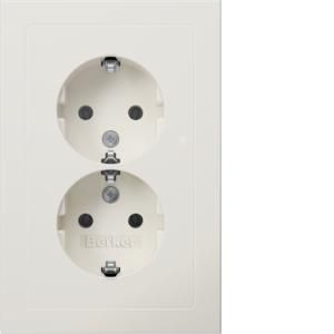 Wandcontactdoos RA 2V compact inb.doos vlak berker Q.3
