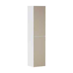 Hoge kast mat wit / front patterned bronze 400/360 scharnieren links Xevolos E 54218390