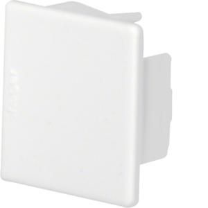 Eindplaat voor goot 30x30mm LF verkeerswit