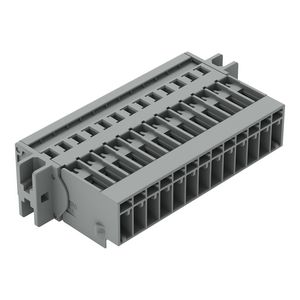 1-draads male steker CAGE CLAMP 4mm² grijs VVE=15