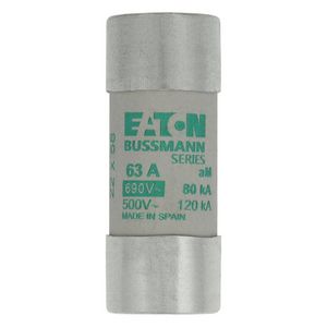 Zekering laagspanning 63A AC 690V 22x58 aM met slagp VVE=10