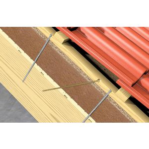 Schroef met dubbele draad PowerFull-Iso FIF 8x225 verz. binnenster blauw TX VVE=50