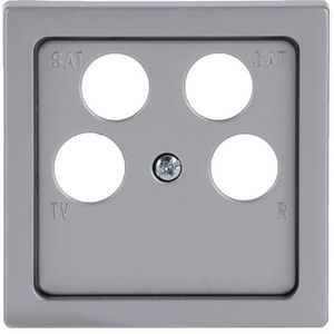 Centraalplaat 50 x 50 Ankaro antenne f-aluzilver (1743/10-04-83)