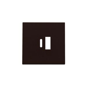 Afwerkingsset dubbele smart USB-A-/USB-C-lader dark brown