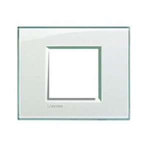 Afdekplaat breed 2 modulen Kristal Livinglight