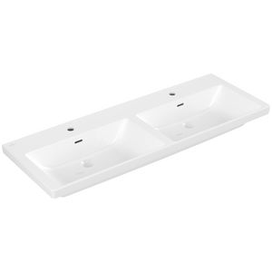 Dubbele meubelwastafel Subway3.0 1300x470mm Wit Alpin 4A71D501