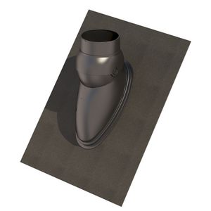 Doorvoerpan universeel Ubiflex UB 500x600mm 15-55° zwart 131 + schaal
