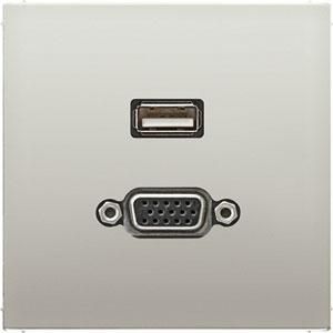 Afdekking edelstaal voor USB/VGA LS