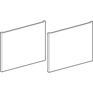 Schuifladefronten set voor Renova Plan Wit Breedte 130cm