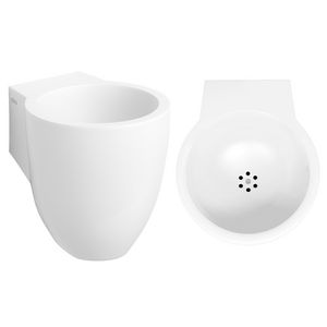 Flush 6 fontein 270mm met voorbewerkt kraangat aluite