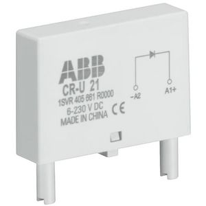 Overspanningsbegrenzer diode led groen 6-24vdc a1+a2 VVE=10