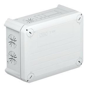 Kabeldoos wielandconnect. 3-5p 150x116x67 polypr. lichtgr