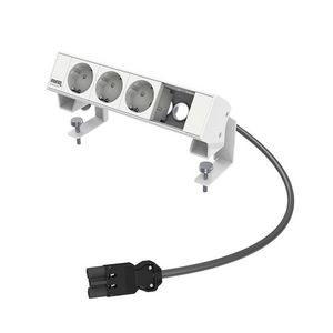 Bureau-opbouwunit Ampere wit 3x WCD + 1x M45 leeg
