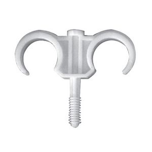 Inslag vloerbeugel nylon dubbel 6mm bereik 22-26mm VVE=250