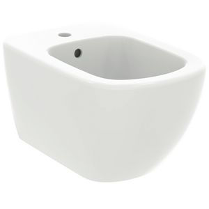 tesi wandbidet met kraangat met overloop silk white T3552V1