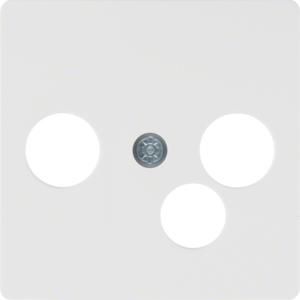 Centraalplaat v breedband-modemdoos polarwit mat/fluweel