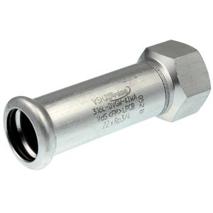 Schroefbus overschuif XPress RVS 316L 22mmx1/2"bn. R2741 VVE=10