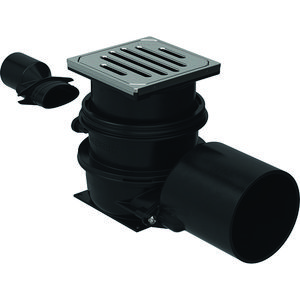 vloerput Varino 13x13cm horizntl d110 d110mm d150mm