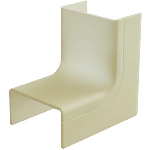 Zak a 2st. Binnenbocht met bodemstuk 25x13mm Systeem25 creme