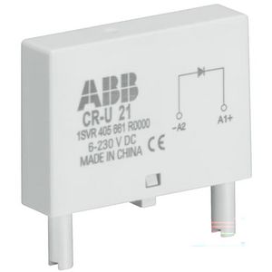 Overspanningsbegrenzer diode led rood 6-24vdc a1+a2- VVE=10