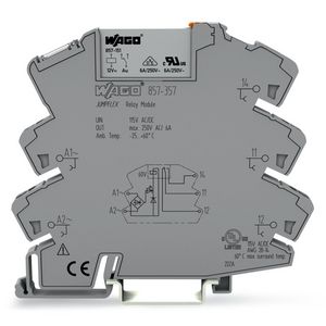 Relaismodule AC/DC 115V 1 wisselcontact grij 857-357