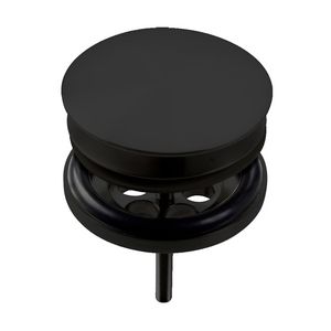 Pollux plug met afdekkap mat zwart PVD