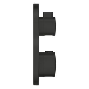 Grohtherm Opbouw rond met omstel Matte Black (mat zwart) (prof)