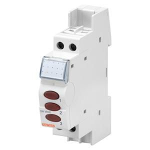 INDICATIELAMP-DRIEVOUDIG-ROOD-230V-1 MODULE