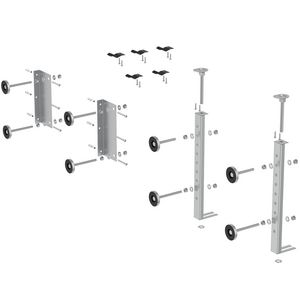 Bevestigingsset frontpaneel bad glanzend wit i.life