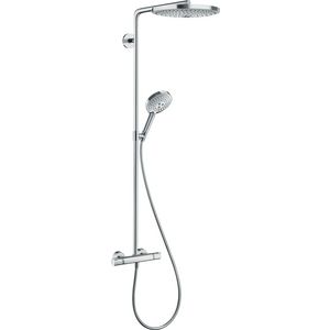 Raindance Select S 300 2 straalsoorten showerpipe chroom met hoofd/handd.