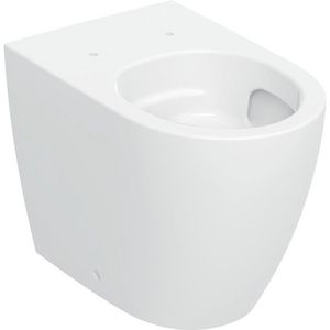 Staand closet iCon diepspoel gelijk met de wand gesloten vorm TurboFlush: T=56cm Wit / KeraTect