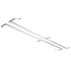 Spiegelverlichting LED-balk 140x2cm alu-kleur 4200K