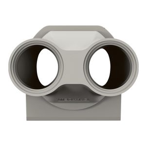 Wartelingang 2xM20 grijs Plexo