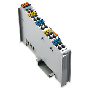 4-kanaals analoge uitgang 0-20mA lichtgrijs